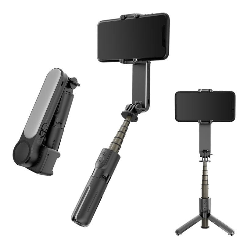 Compatible with Apple, Mobile Phone Stabilizer Fill Light Anti-shake Handheld Gimbal Tripod Selfie Live Support Selfie Stick.