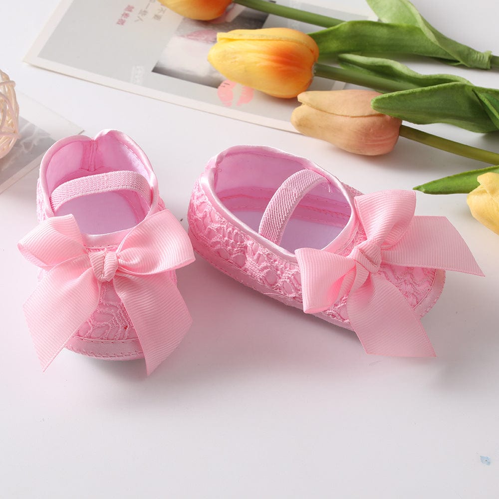 Baby Shoes Hair Band Set European And American Cute Bow Princess Shoes