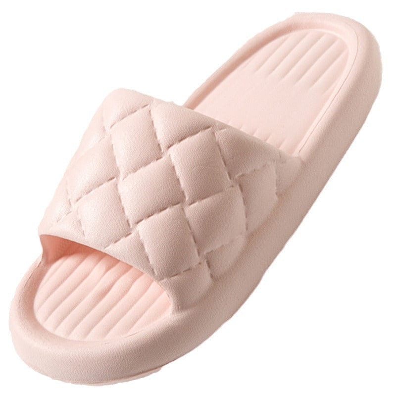 Nuevas Zapatillas de casa rombos, zapatilla para el baño con suelo antideslizante de verano, zapatos de casa sencillos y ligeros para mujeres y hombres