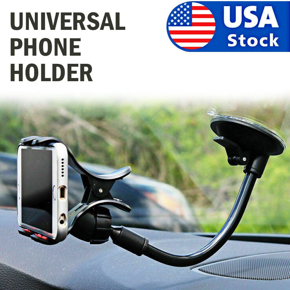 360 Car Rearview Mirror Rotation Adjustable Phone Holder Mount Multifunction.