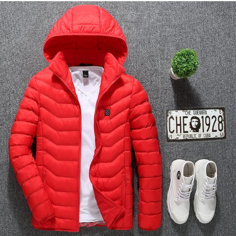 Nouveau Veste chauffante manteau USB veste électrique manteau en coton chauffage vetement thermique gilet chauffant vetement homme hiver