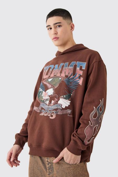 Oversized Worldwide Graphic Men's Hoodie